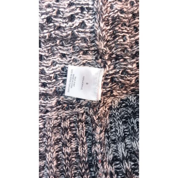 JJ Basics Marled Knit Cardigan Open Front Chunky Sweater Women’s S | Cozycore - Picture 8 of 8